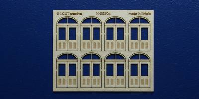 M 00-50c OO gauge kit of 8 double doors with round transom type 2